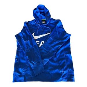 Nike Thera-Fit Beast Hoodie Mens XL Blue Long Sleeve Hooded Sweatshirt